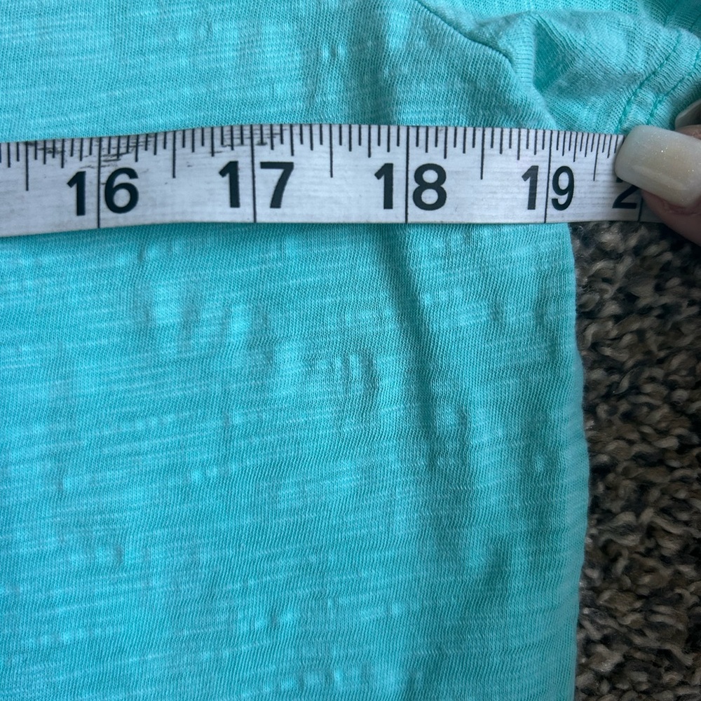 PINK by Victoria’s Secret Aqua and black t-shirt size small NWOT - Picture 6 of 7